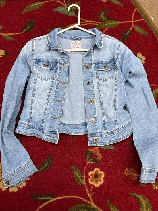 Love Tree Jackets & Blazers - Love Tree Light Blue Denim Jean Jacket